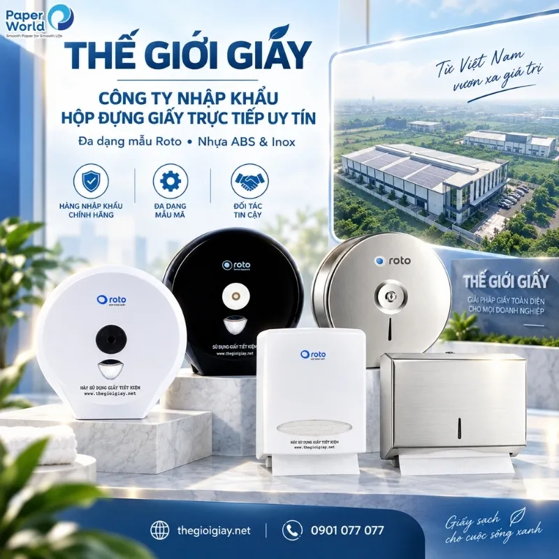 Đơn vị Nhập khẩu Hộp đựng giấy Uy tín - Thế Giới Giấy