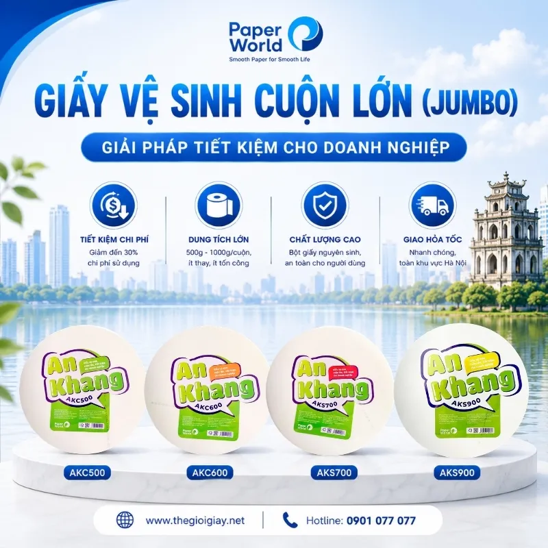 Giấy vệ sinh cuộn lớn Hà Nội