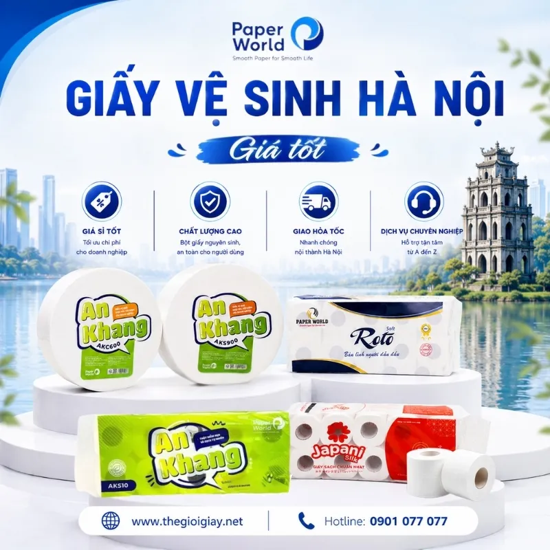 Giấy vệ sinh Hà Nội giá tốt, giao nhanh