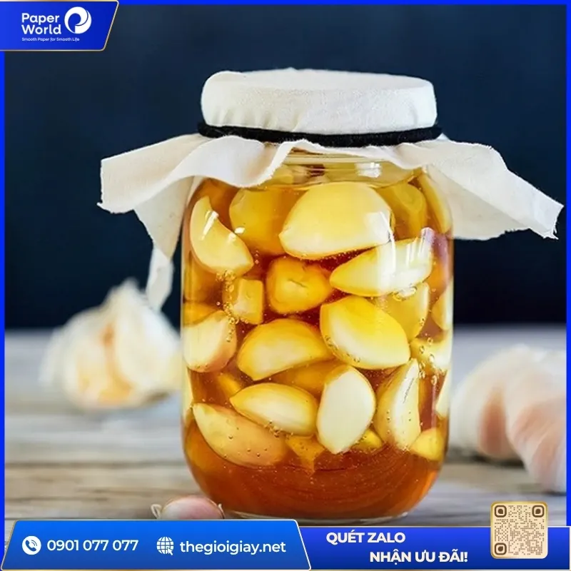 Bảo quản tỏi bằng mật ong