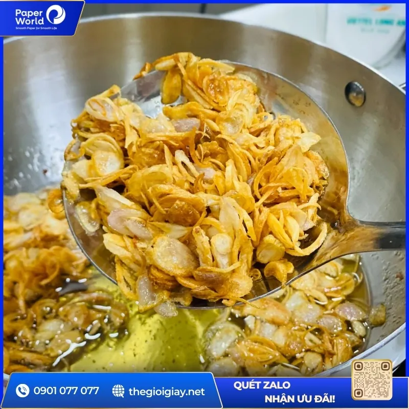 Cách làm hành phi giòn lâu bằng chảo