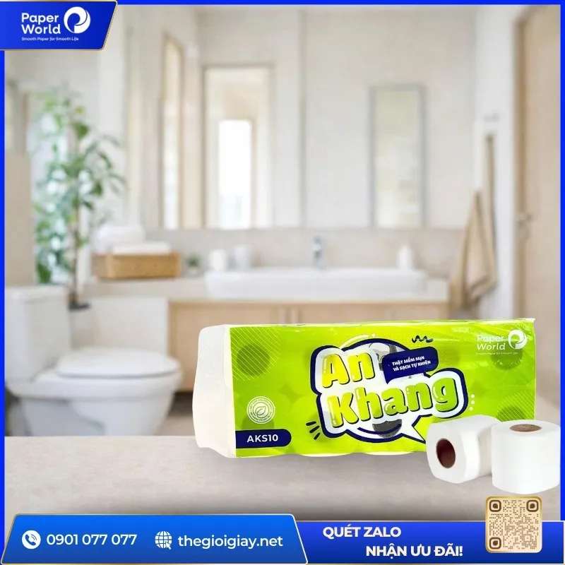 Thông thường, giấy vệ sinh cuộn nhỏ cho chung cư thường được sử dụng trong các căn hộ thay vì các khu vực sinh hoạt chung