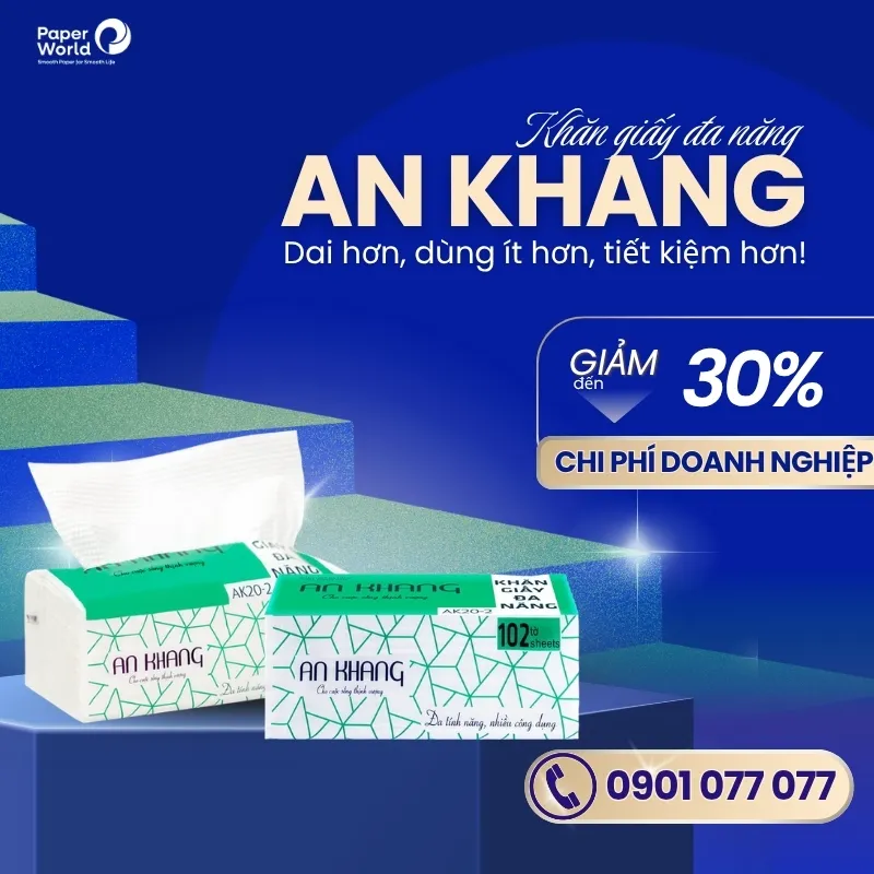 Khăn giấy đa năng An Khang: Dai hơn, dùng ít hơn, tiết kiệm hơn!