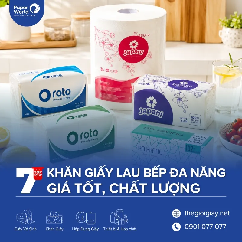 TOP Khăn giấy lau bếp đa năng giá tốt