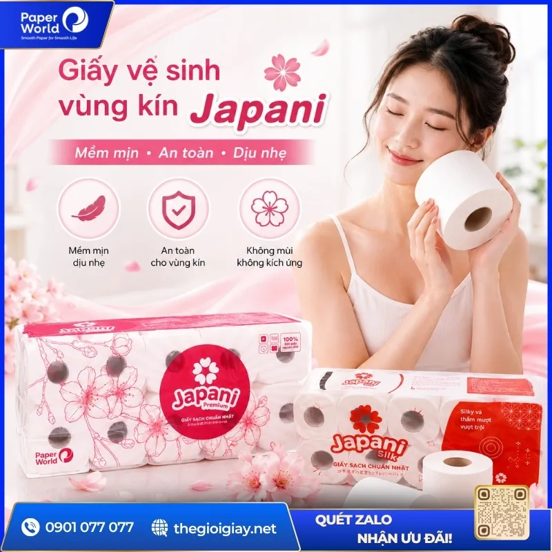 Giấy vệ sinh vùng kín Japani