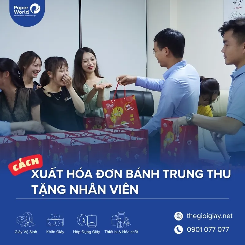 Xuất hóa đơn bánh trung thu tặng nhân viên