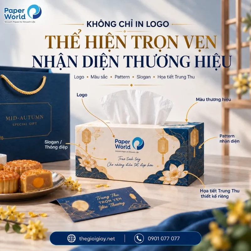 Hộp khăn giấy trung thu