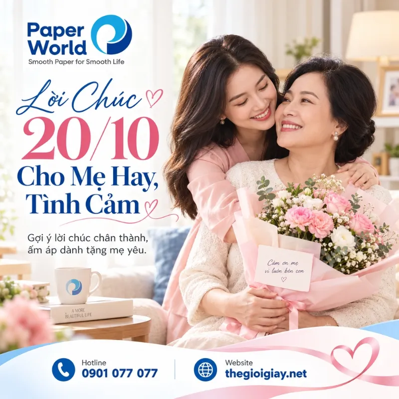 Lời chúc 20/10 cho mẹ hay, tình cảm