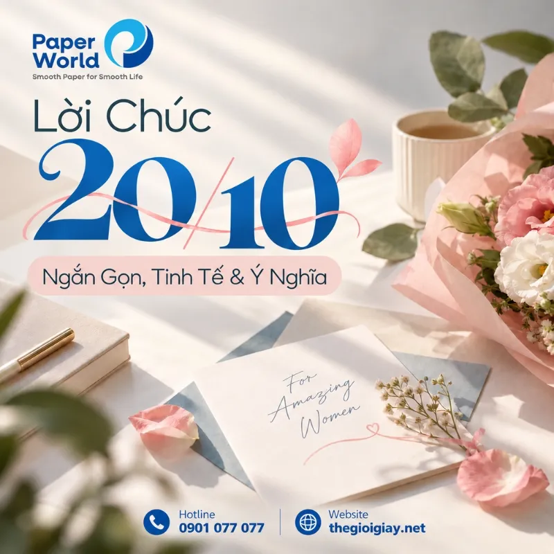 Lời chúc 20/10 ngắn gọn, ý nghĩa