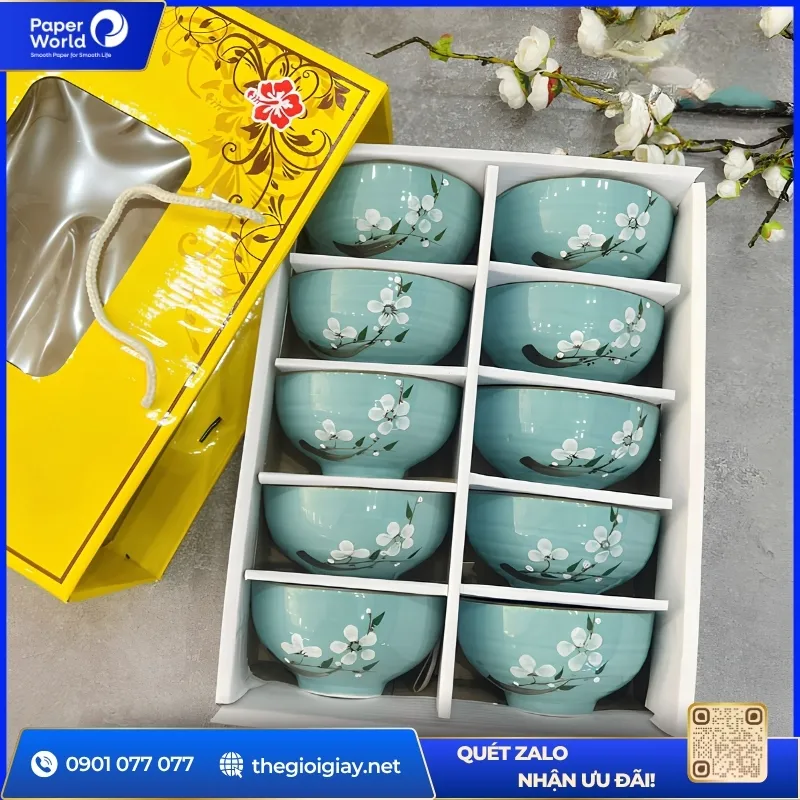 Bộ chén quà 20/10 thường được công đoàn lựa chọn tặng cho công nhân