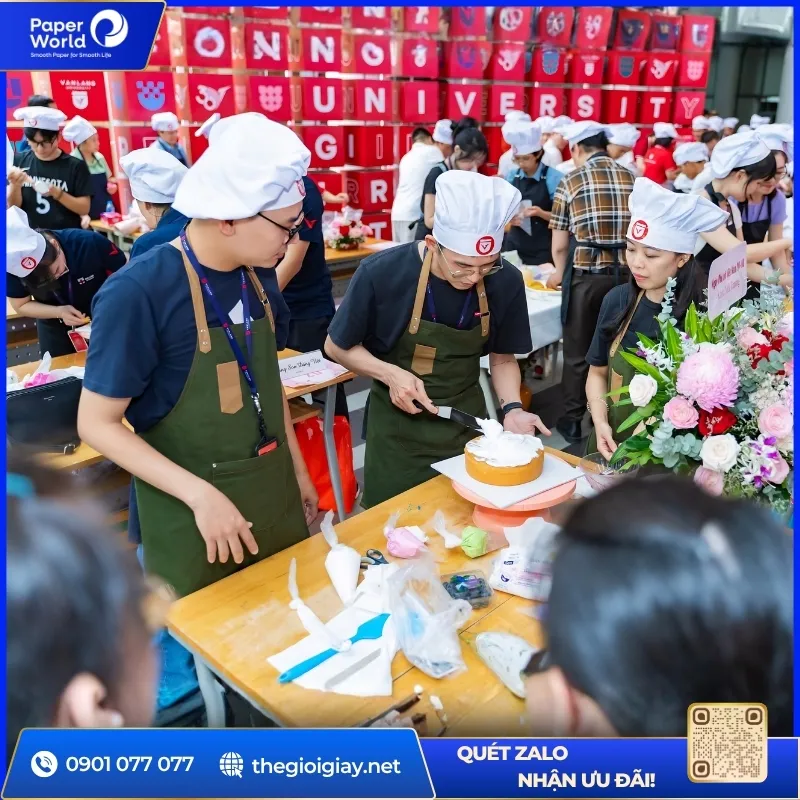 Ý tưởng tổ chức 20/10 sáng tạo cùng tiệc trang trí bánh kem tại công ty