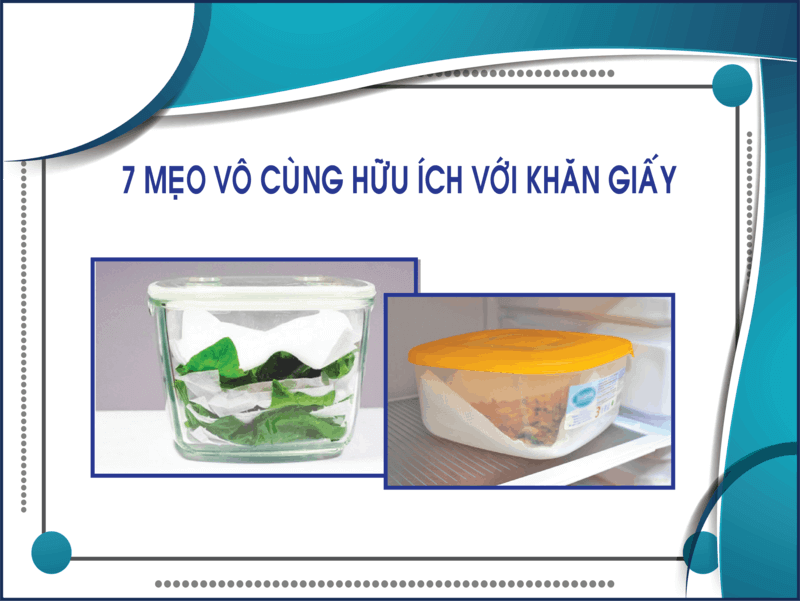 7 mẹo vô cùng hữu ích với khăn giấy