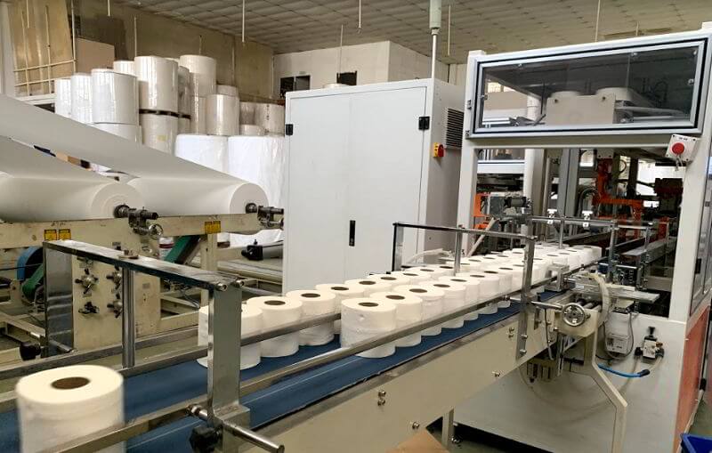 Dây chuyền sản xuất giấy vệ sinh cuộn nhỏ tại Thế Giới Giấy 