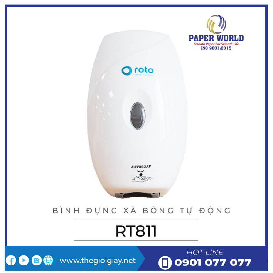 Mua bình đựng xà bông cảm ứng roto811 - thegioigiay.net