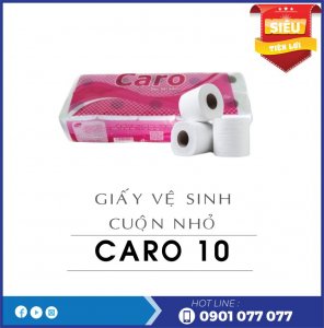 Giấy vệ sinh cuộn nhỏ Caro10-thegioigiay.net