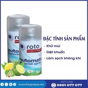 Đặc tính nước hoa xịt phòng roto300-thegioigiay.net