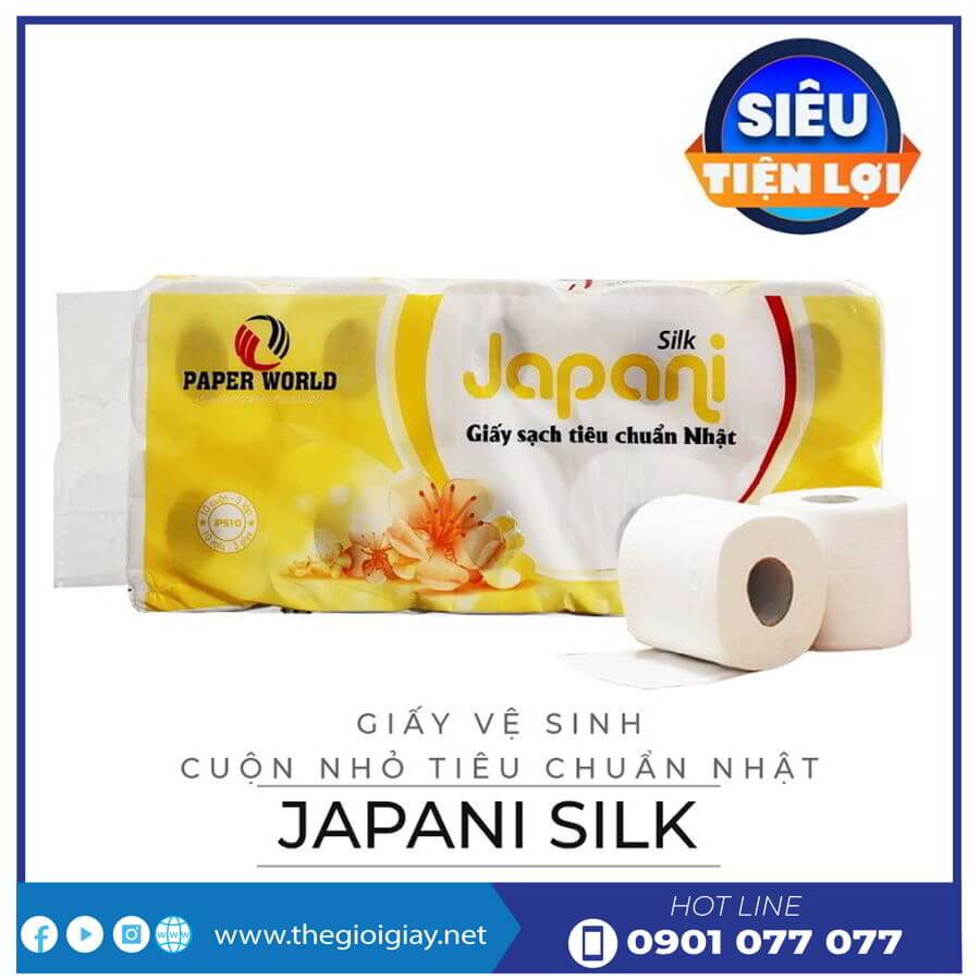 Giấy vệ sinh cuộn nhỏ Japani Soft10-thegioigiay.net