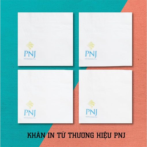 Khăn giấy in logo thương hiệu PNJ