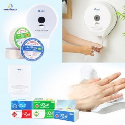 Bộ sản phẩm giấy cần thiết tại nhà vệ sinh các đơn vị
