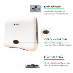 Đặc điểm của hộp đựng giấy lau tay Roto1280A