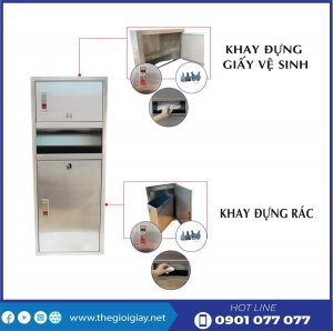 Đặc điểm của khăn giấy lau tay có thùng rác roto730-thegioigiay.net