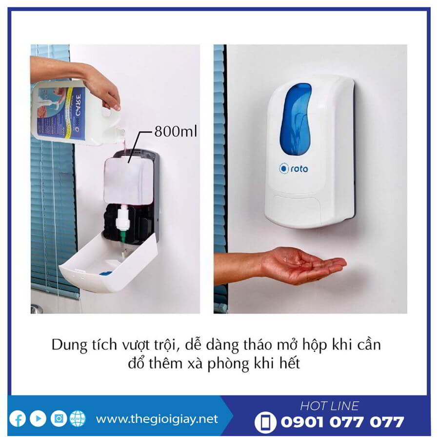 Cách sử dụng hộp đựng xà bông roto999 - thegioigiay.net