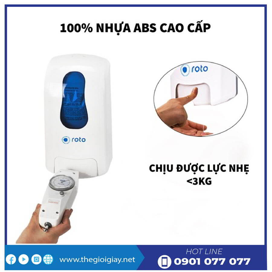 Chất liệu hộp đựng xà bông roto999 - thegioigiay.net