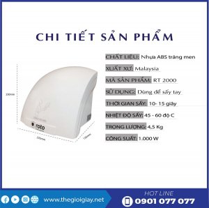 Chi tiết sản phẩm máy sấy tay roto2000-thegioigiay.net