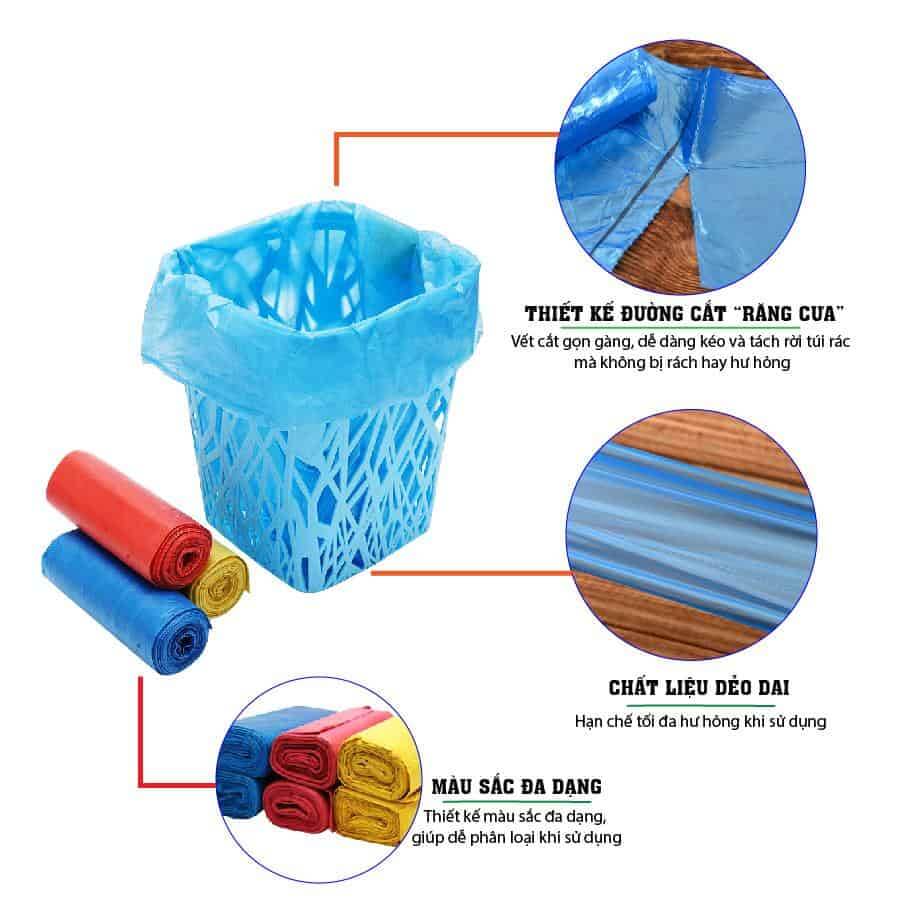 Đặc điểm của túi rác Eco màu