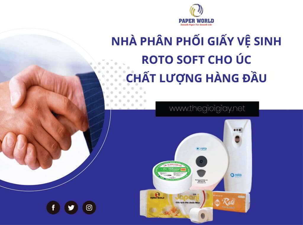 Nhà phân phối giấy vệ sinh Roto Soft cho Úc