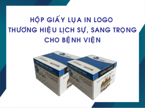 Hộp Giấy Lụa In Logo Cho Bệnh Viện Lịch Sự, Độc Đáo Cho Phòng Họp