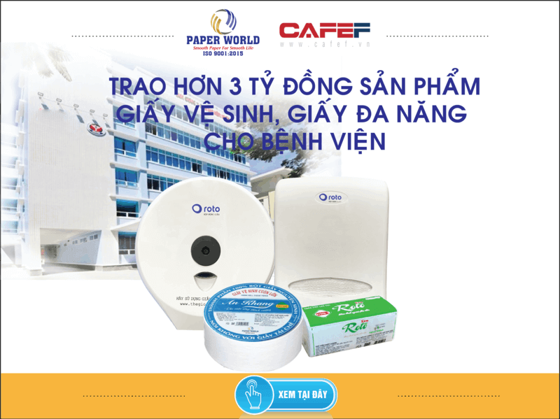 Trao tặng hơn 3 tỷ đồng các sản phẩm giấy vệ sinh, giấy đa năng cho bệnh viện