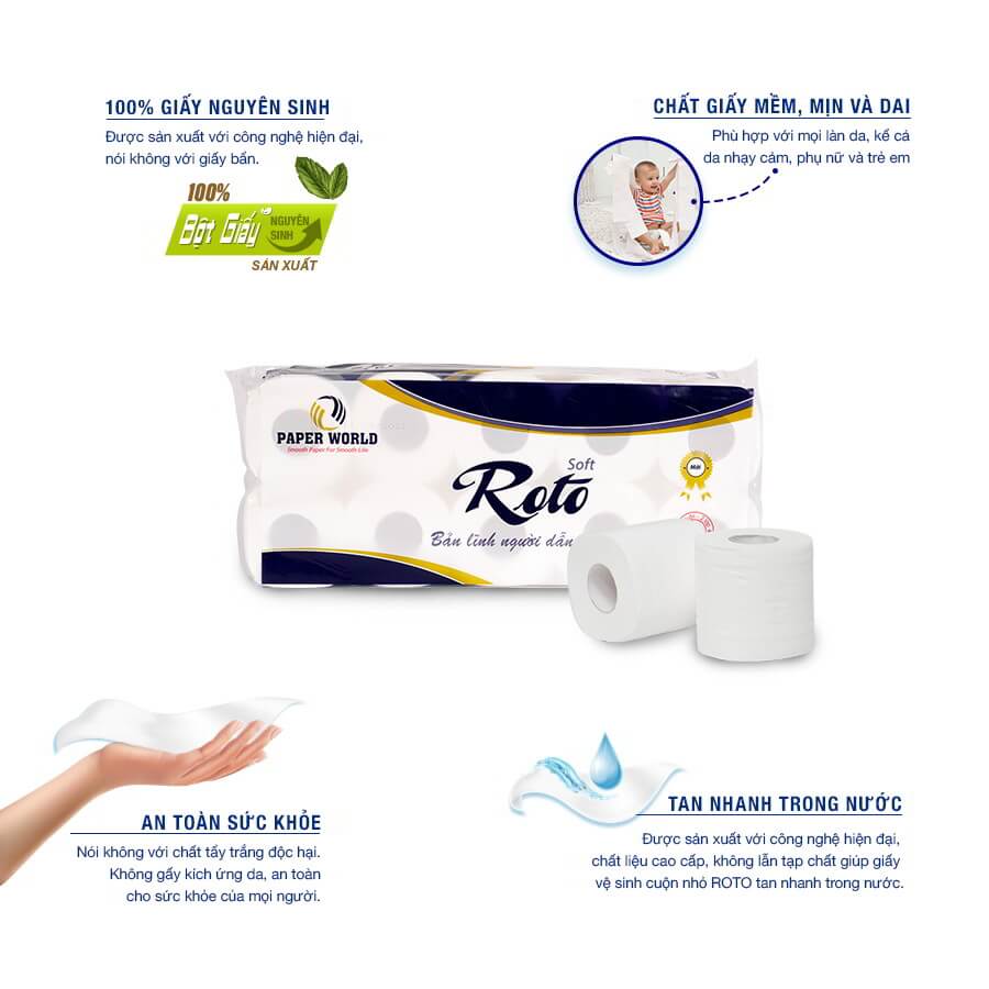 Lợi ích khi sử dụng Giấy vệ sinh cao cấp Roto Silk10