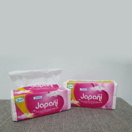 Hình ảnh chụp thực tế khăn giấy lụa hộp Japani silk504