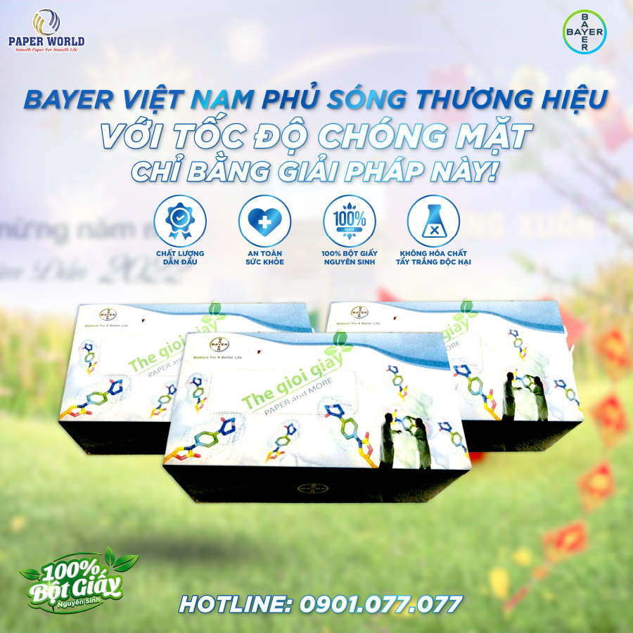 Hộp khăn giấy Bayer Việt Nam