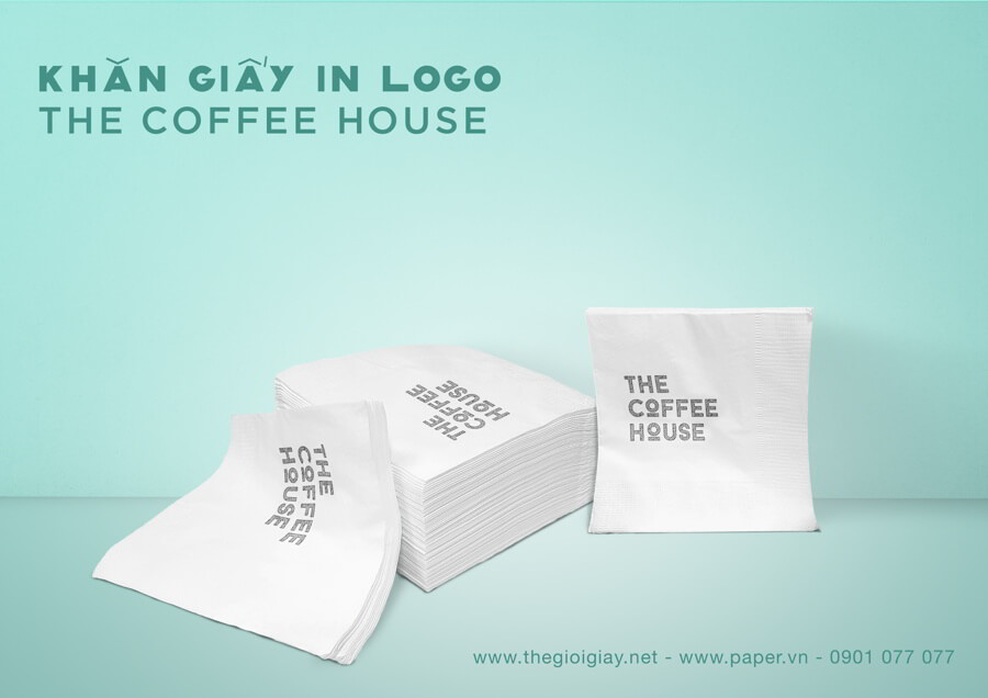 Khăn giấy in logo The Coffee House