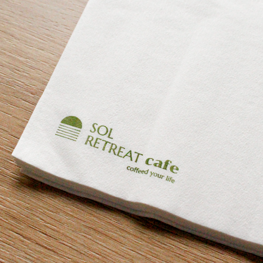 khăn giấy Sol Retreat Cafe