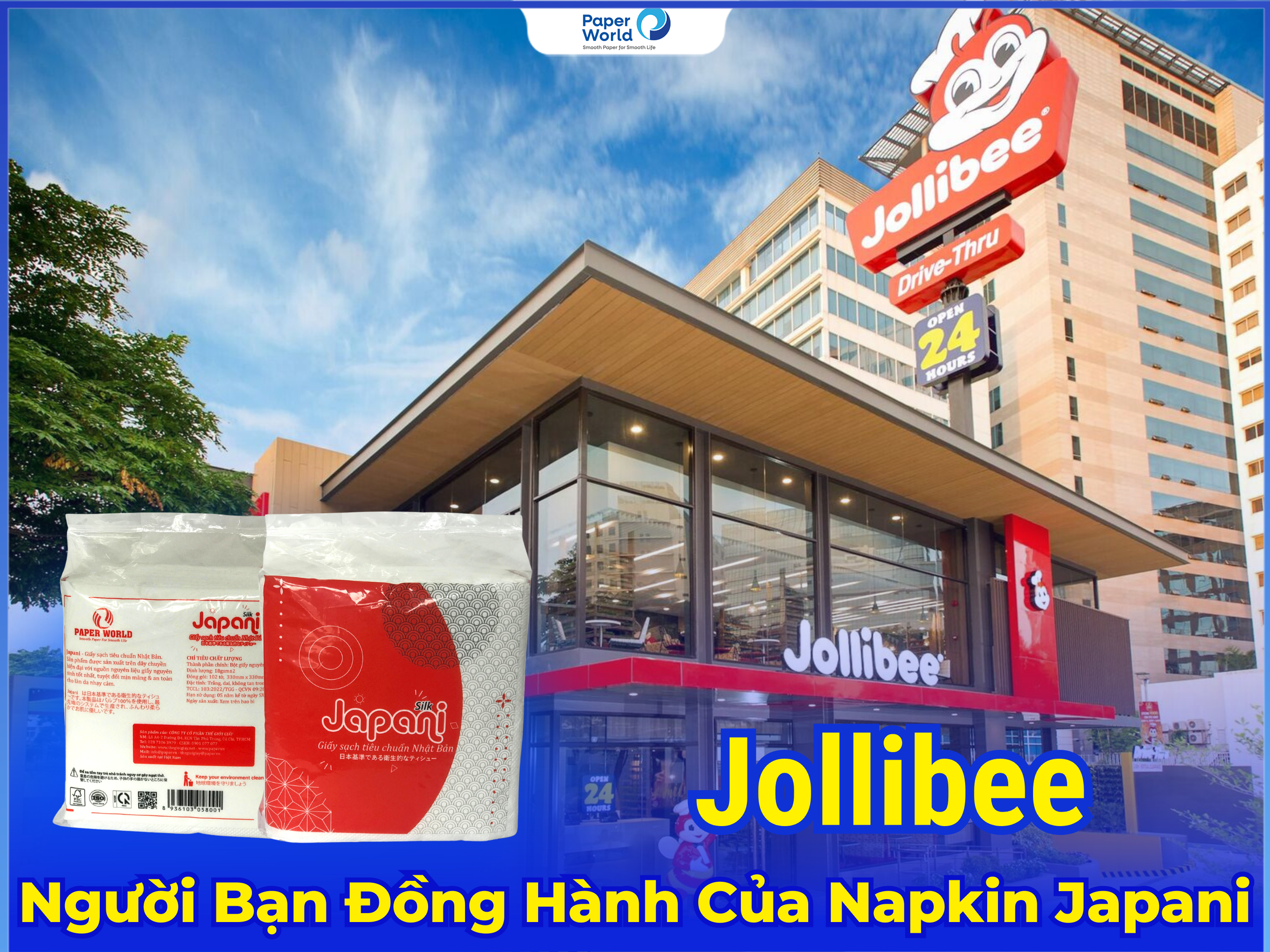 jollibee nguoi ban dong hanh cua napkin japani