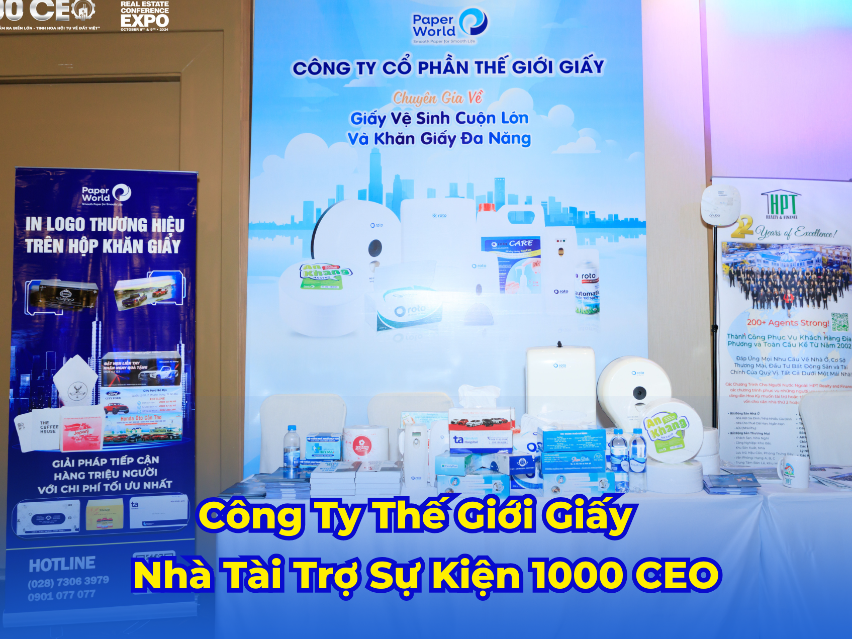 Công Ty Thế Giới Giấy - Nhà Sản Xuất Giấy Hàng Đầu Việt Nam Tài Trợ Sự Kiện 1000 CEO