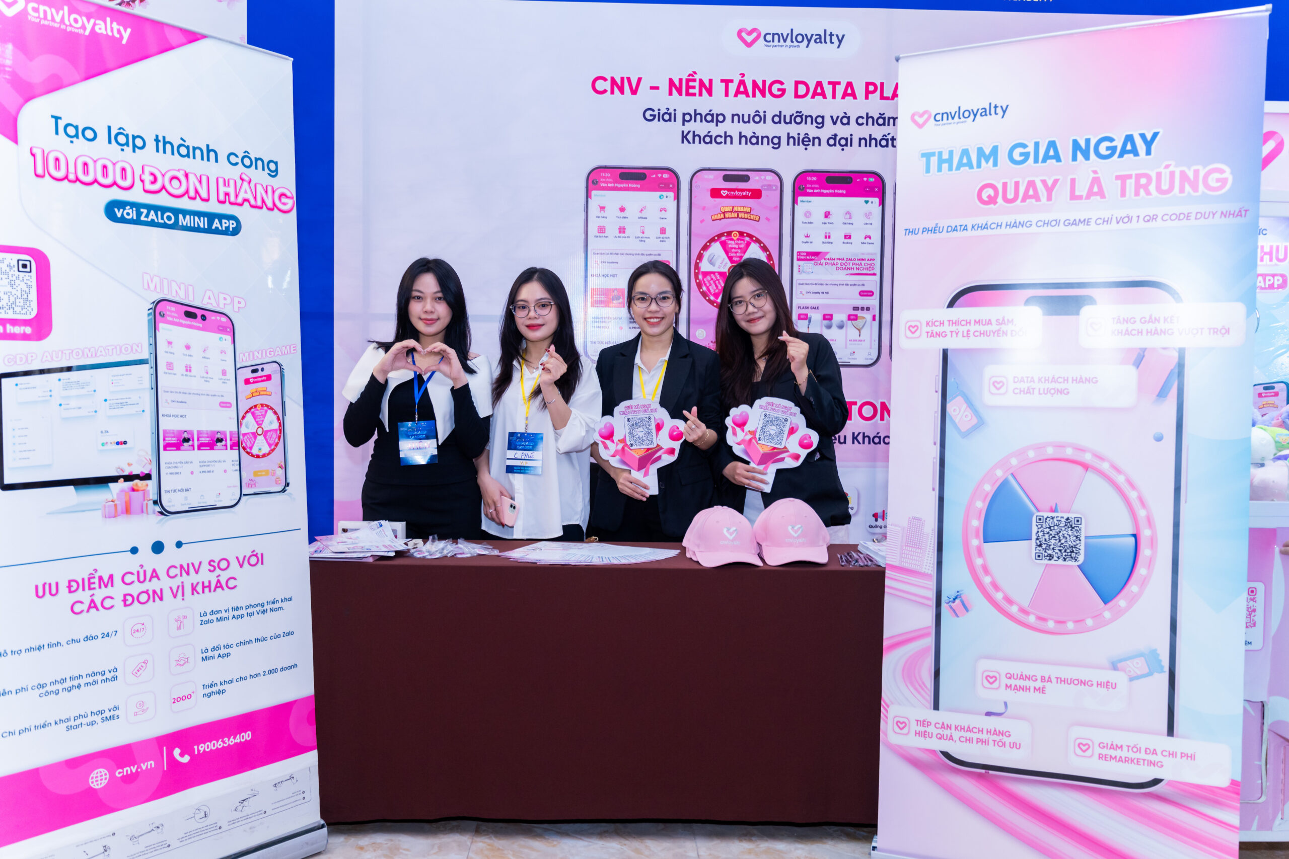 Gian hàng CNV Loyalty tại sự kiện