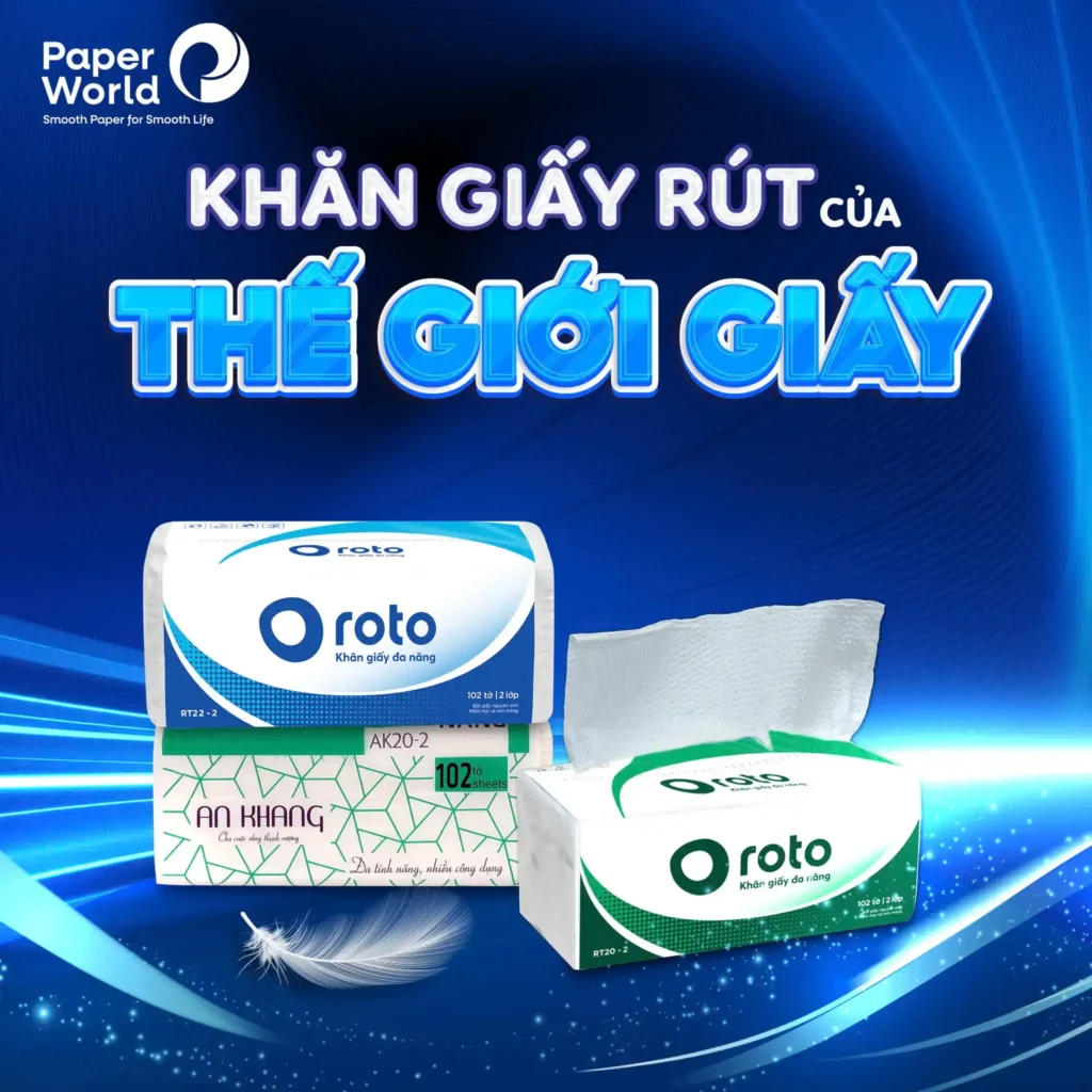 Các mẫu khăn giấy rút lau tay của Thế Giới Giấy