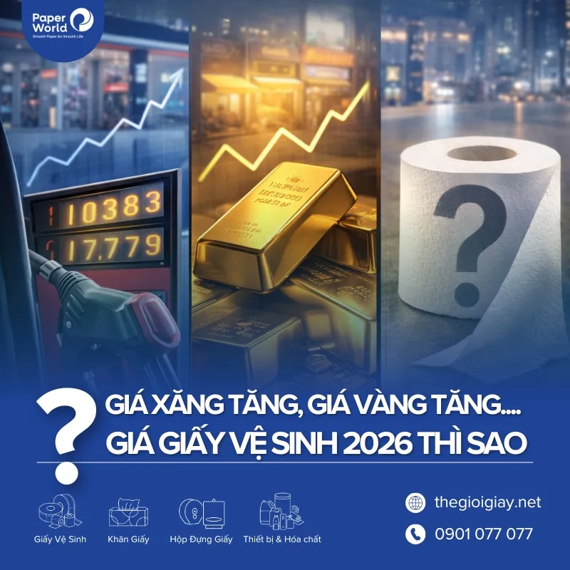 Giá giấy vệ sinh 2026 có tăng theo giá vàng, giá xăng không?