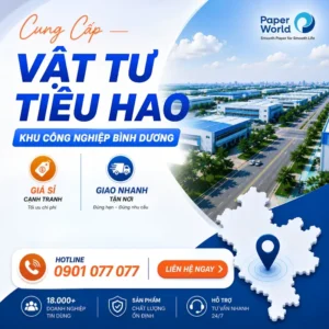 Cung ứng vật tư tiêu hao khu công nghiệp Bình Dương