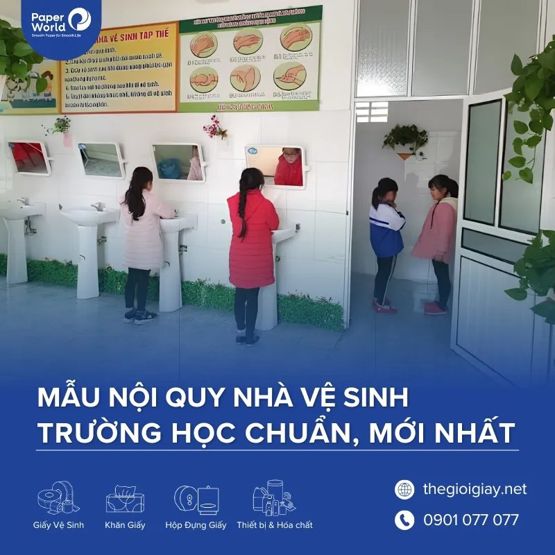 Mẫu nội quy vệ sinh trường học chuẩn, mới nhất