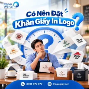 Có nên đặt khăn giấy in logo không?