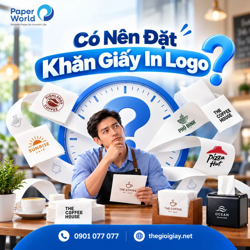 Có nên đặt khăn giấy in logo không?