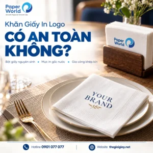 Khăn giấy in logo có an toàn không?