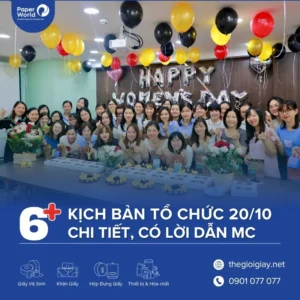 Kịch bản tổ chức 20/10 chi tiết