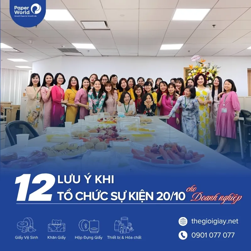 12 Lưu ý khi tổ chức sự kiện 20/10 cho doanh nghiệp