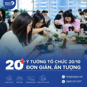 Ý tưởng rổ chức 20/10 tại công ty